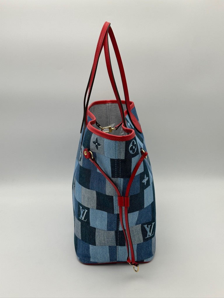 Monogram Denim Patchwork Neverfull MM torebka