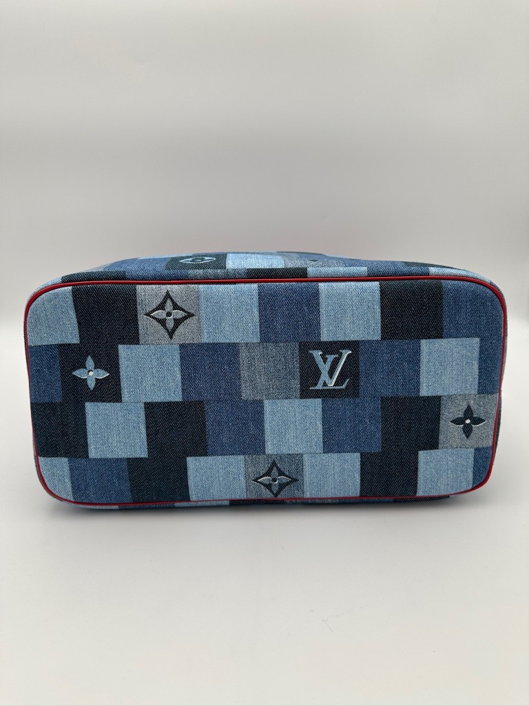 Monogram Denim Patchwork Neverfull MM torebka