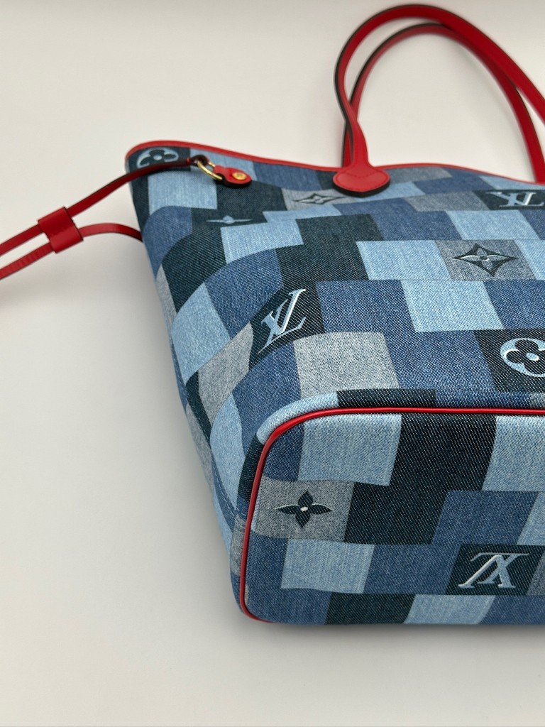 Monogram Denim Patchwork Neverfull MM torebka