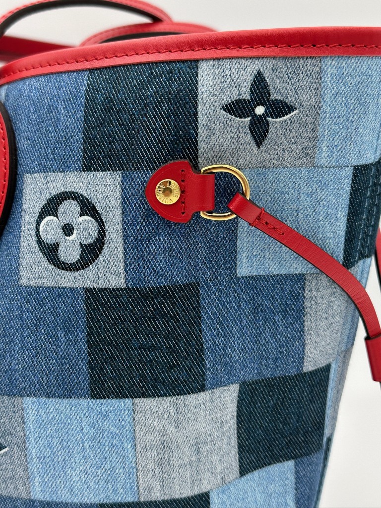 Monogram Denim Patchwork Neverfull MM torebka