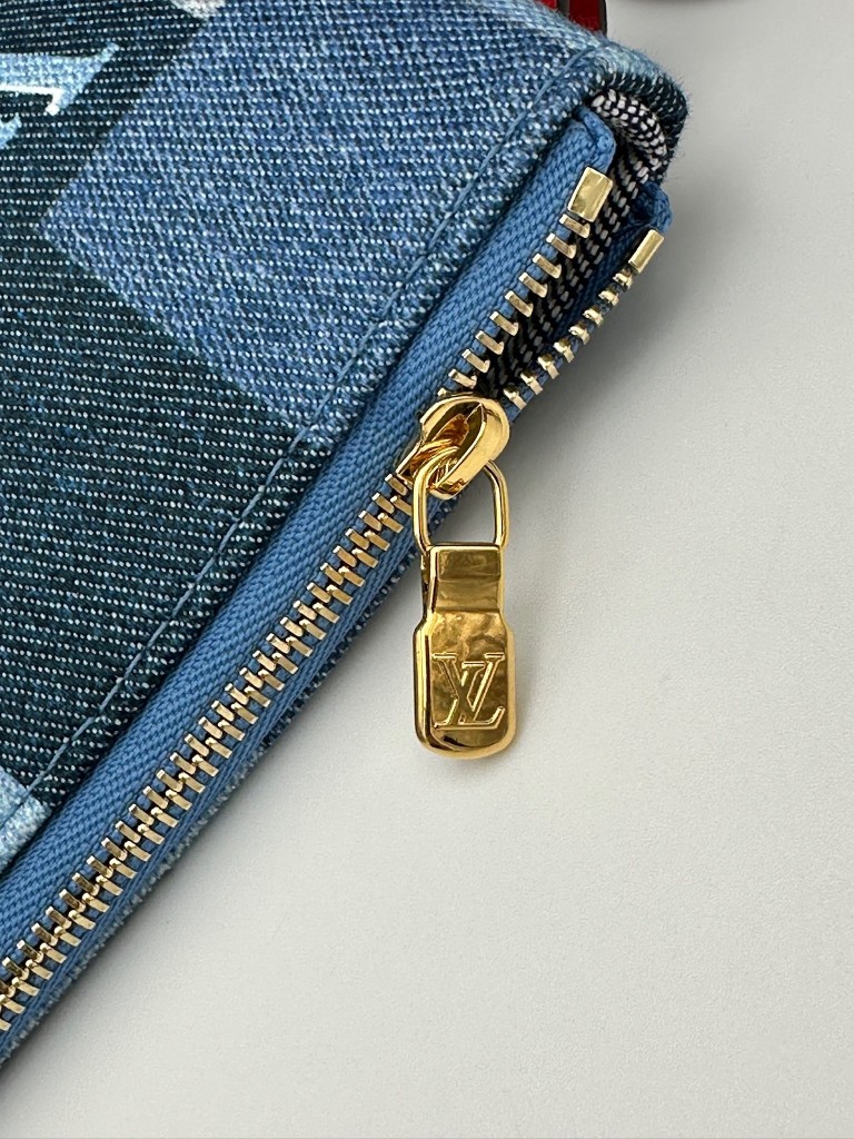 Monogram Denim Patchwork Neverfull MM torebka