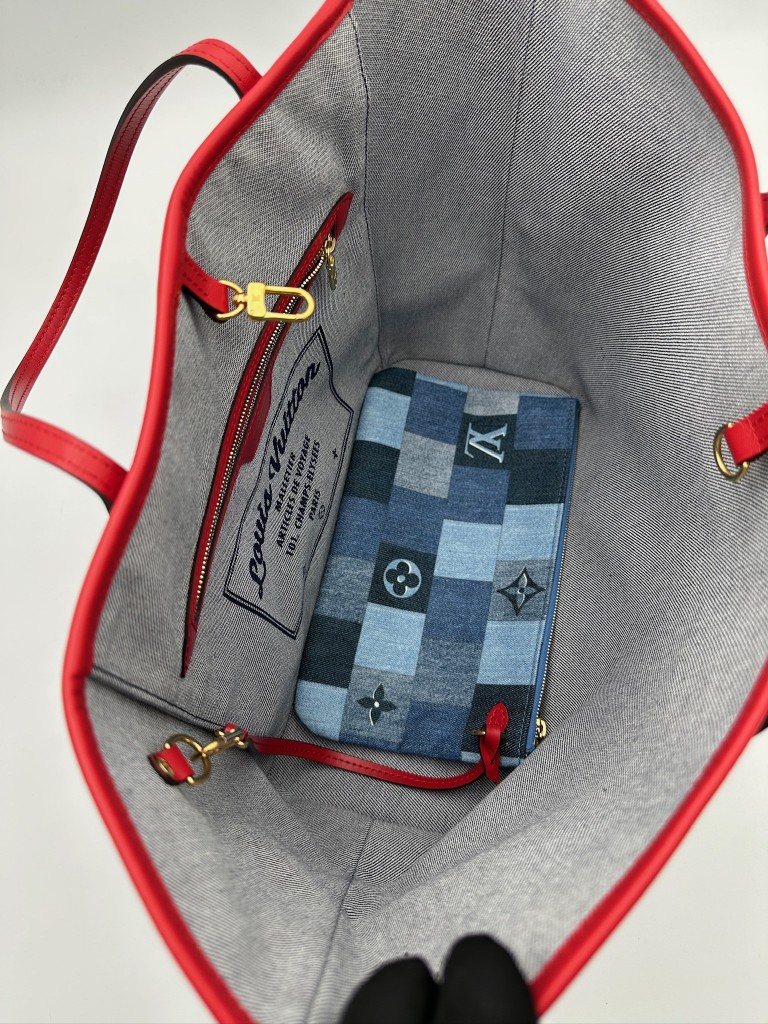 Monogram Denim Patchwork Neverfull MM torebka