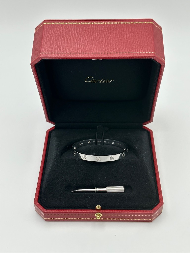 Love bracelet, 4 diamonds
