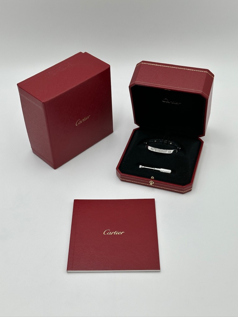 Love bracelet, 4 diamonds