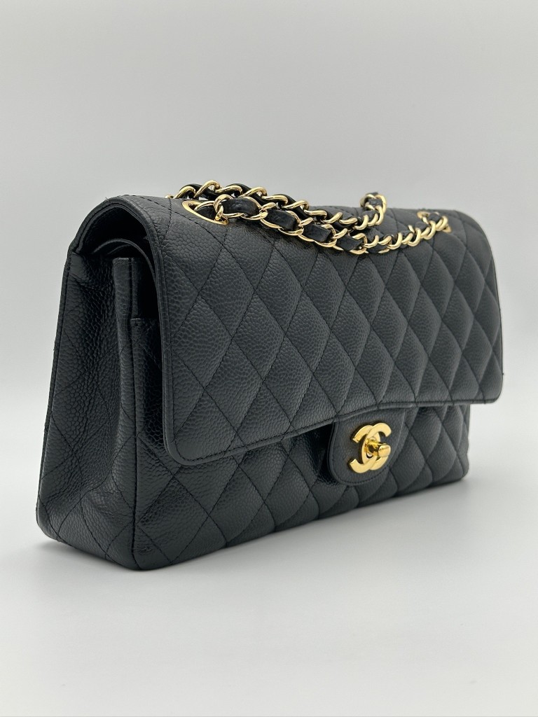 Classic Medium Double Flap 24k bag