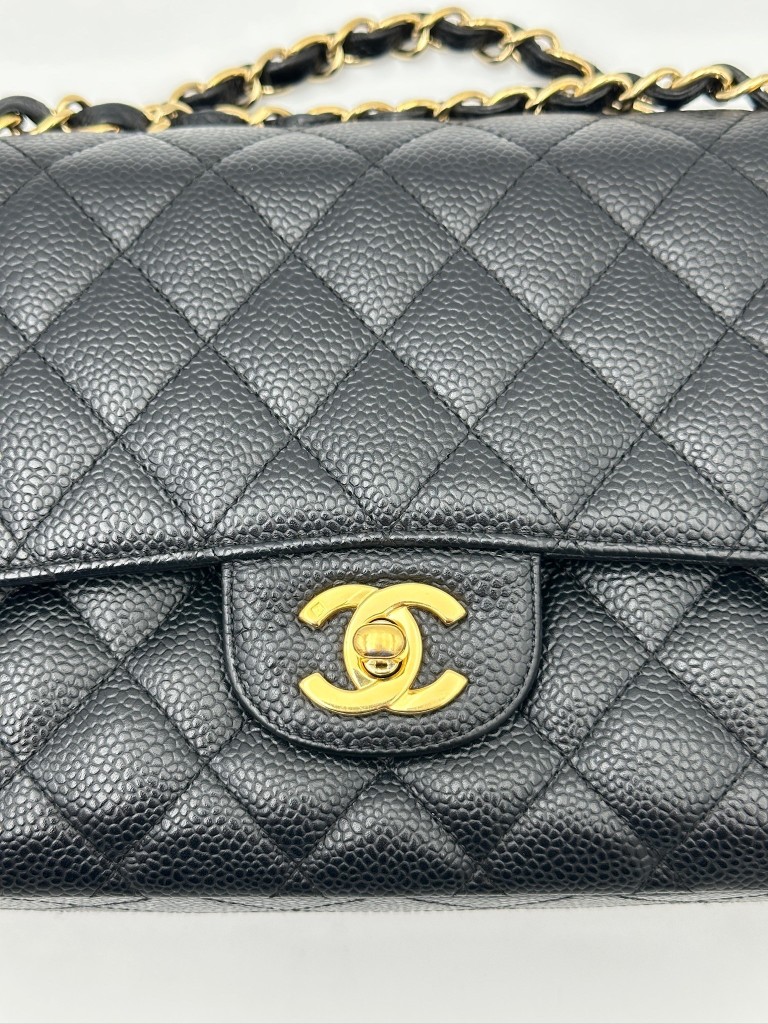Classic Medium Double Flap 24k bag