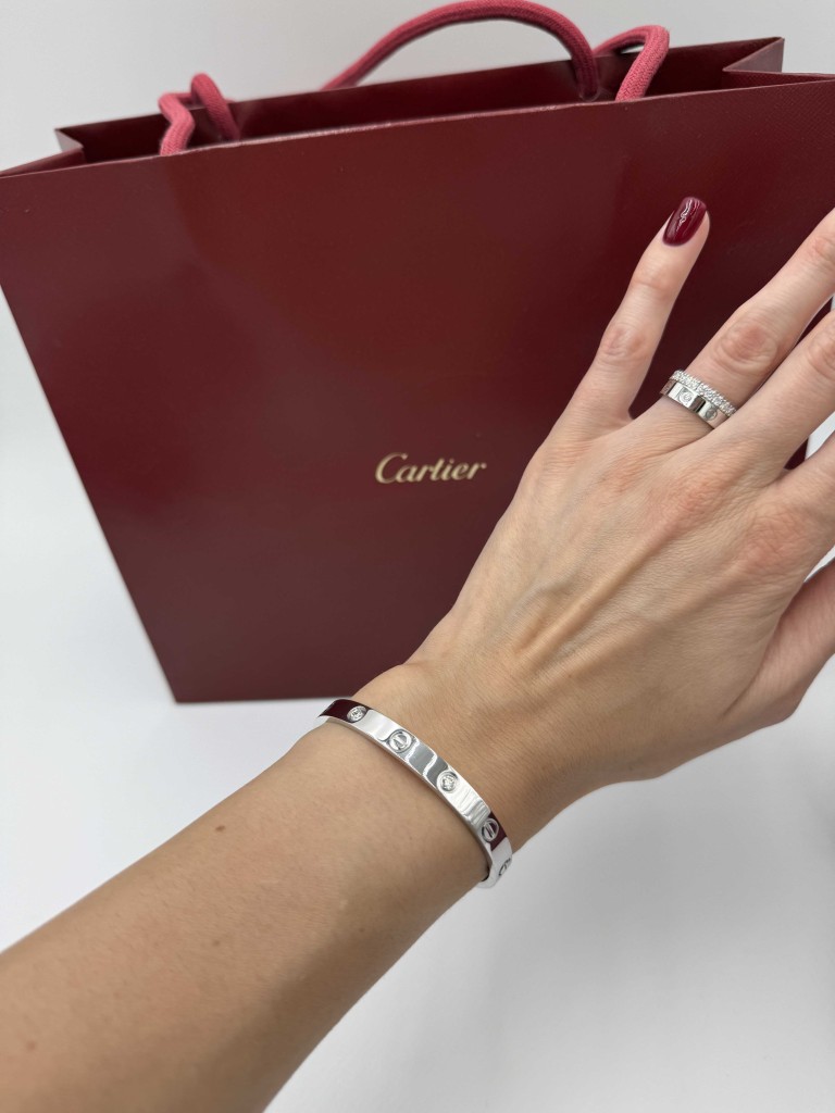 Love bracelet, 4 diamonds