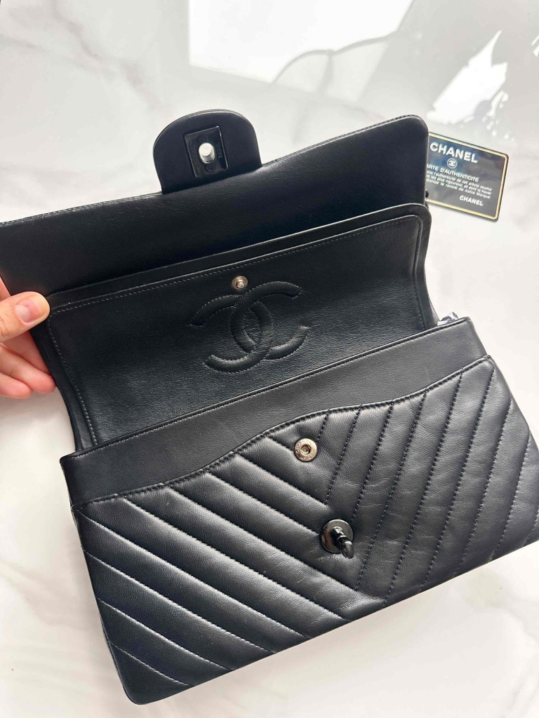 torebka Chanel Classic Medium Double Flap so black