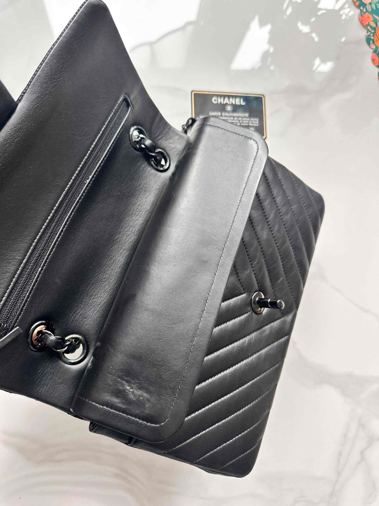 torebka Chanel Classic Medium Double Flap so black