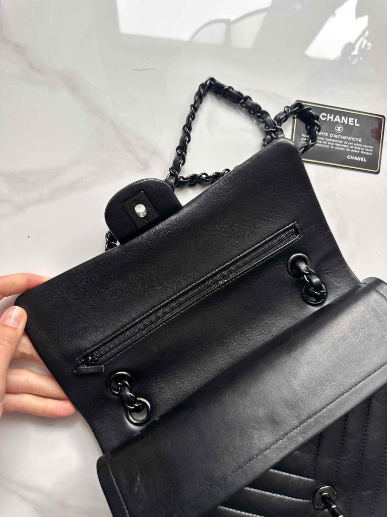 torebka Chanel Classic Medium Double Flap so black