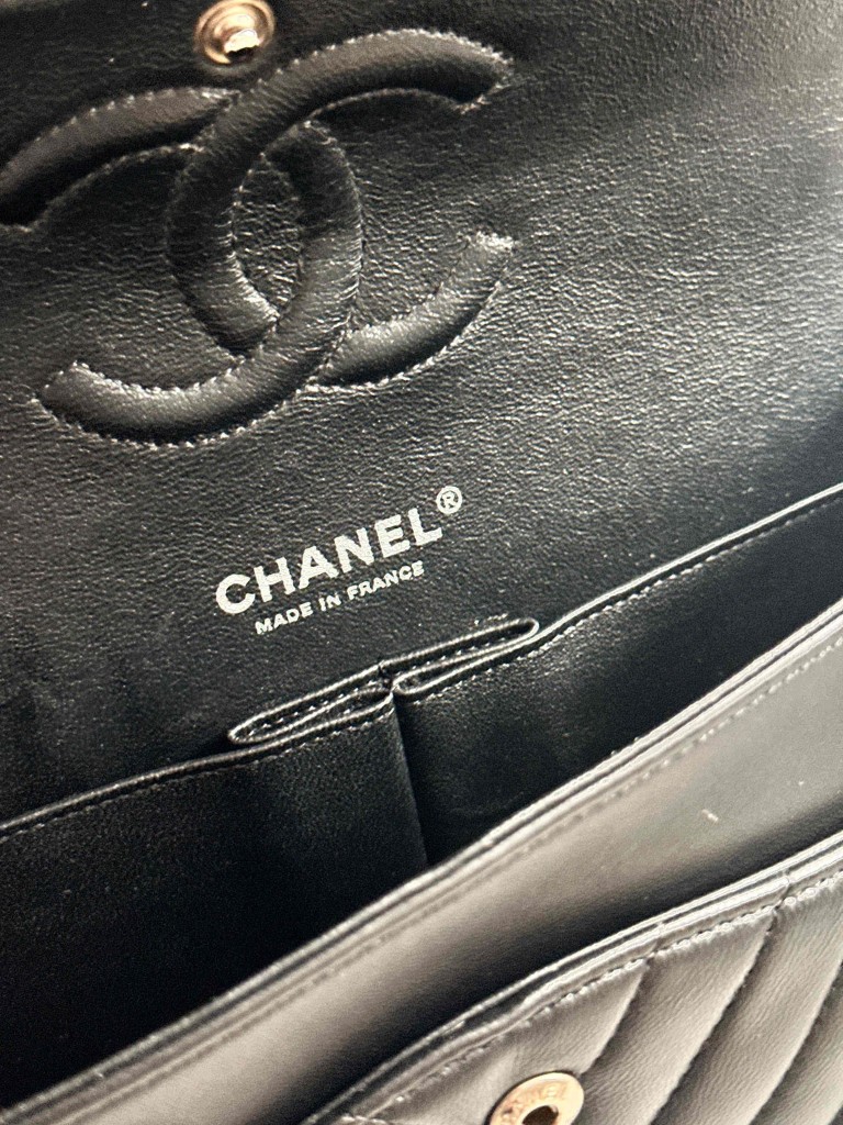 torebka Chanel Classic Medium Double Flap so black
