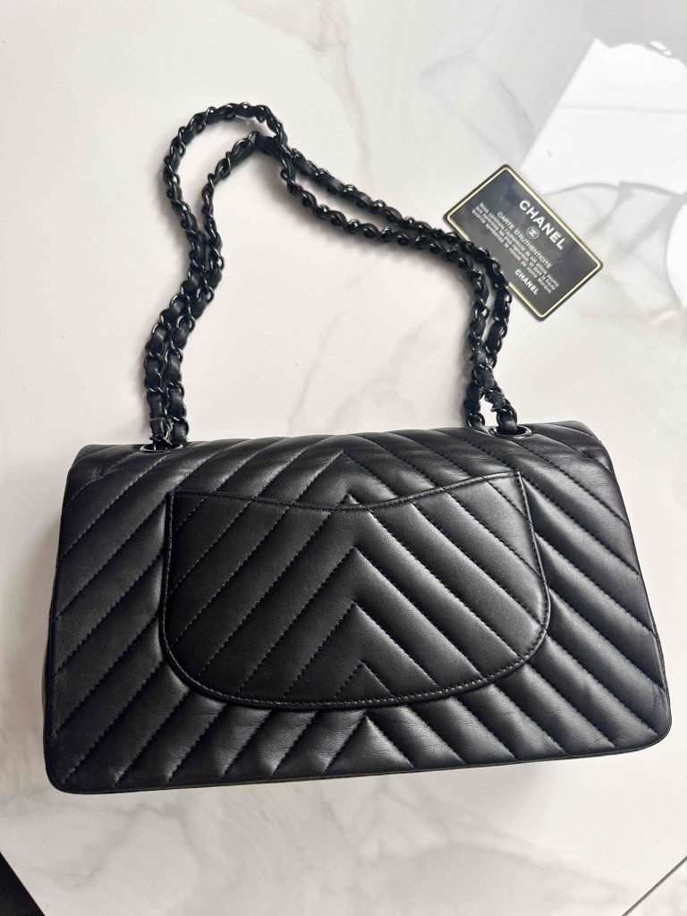 torebka Chanel Classic Medium Double Flap so black