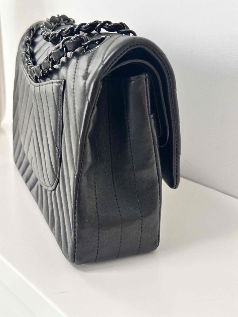 torebka Chanel Classic Medium Double Flap so black