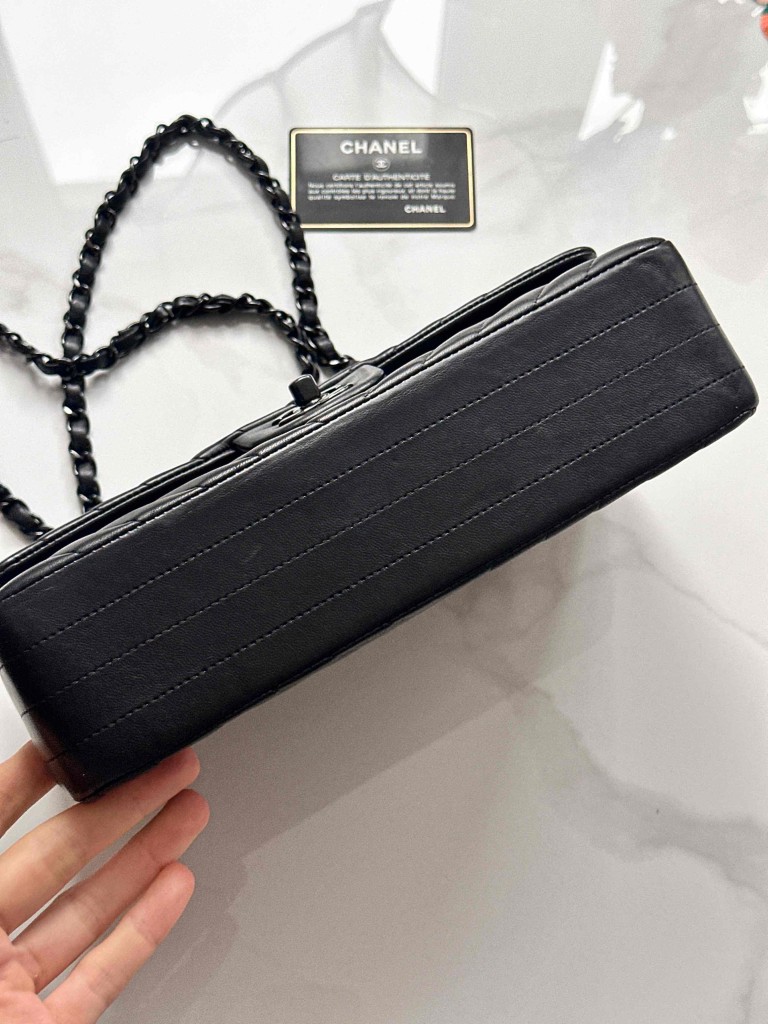 torebka Chanel Classic Medium Double Flap so black