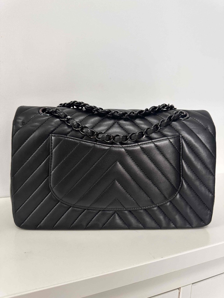 torebka Chanel Classic Medium Double Flap so black