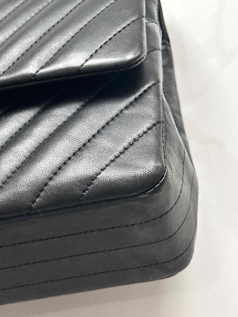 torebka Chanel Classic Medium Double Flap so black