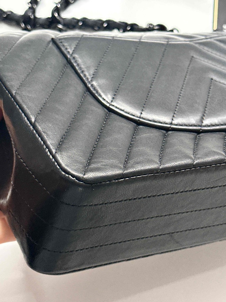 torebka Chanel Classic Medium Double Flap so black
