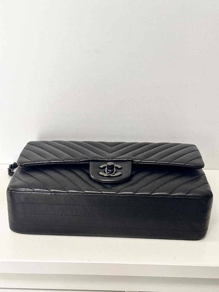 torebka Chanel Classic Medium Double Flap so black
