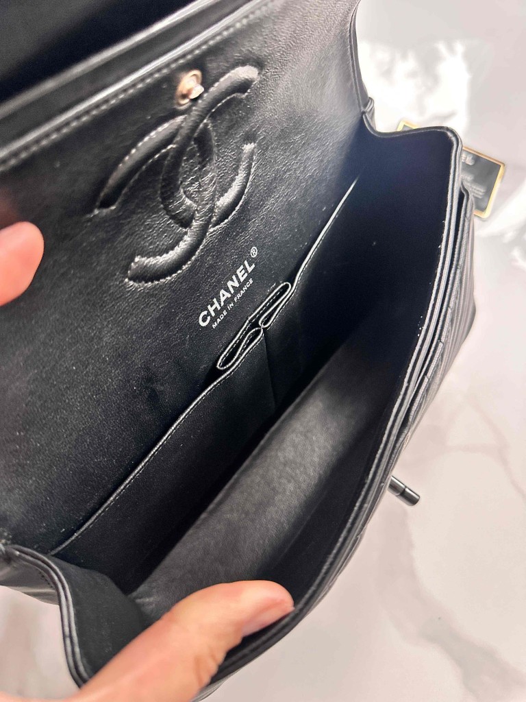 torebka Chanel Classic Medium Double Flap so black