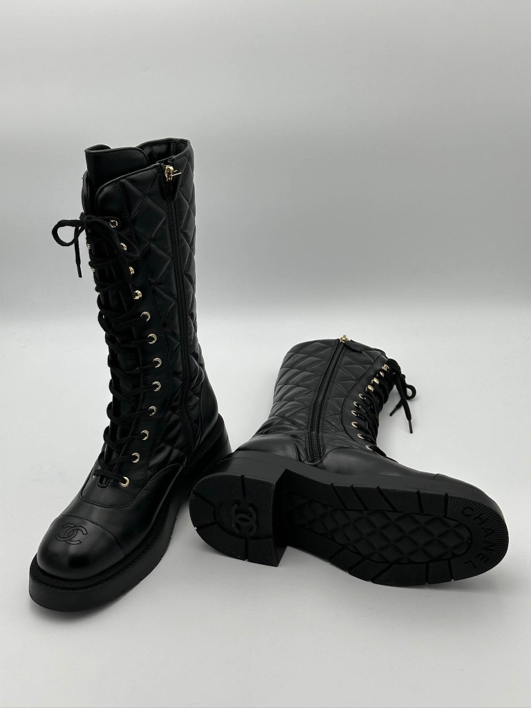 Chanel Biker Boots