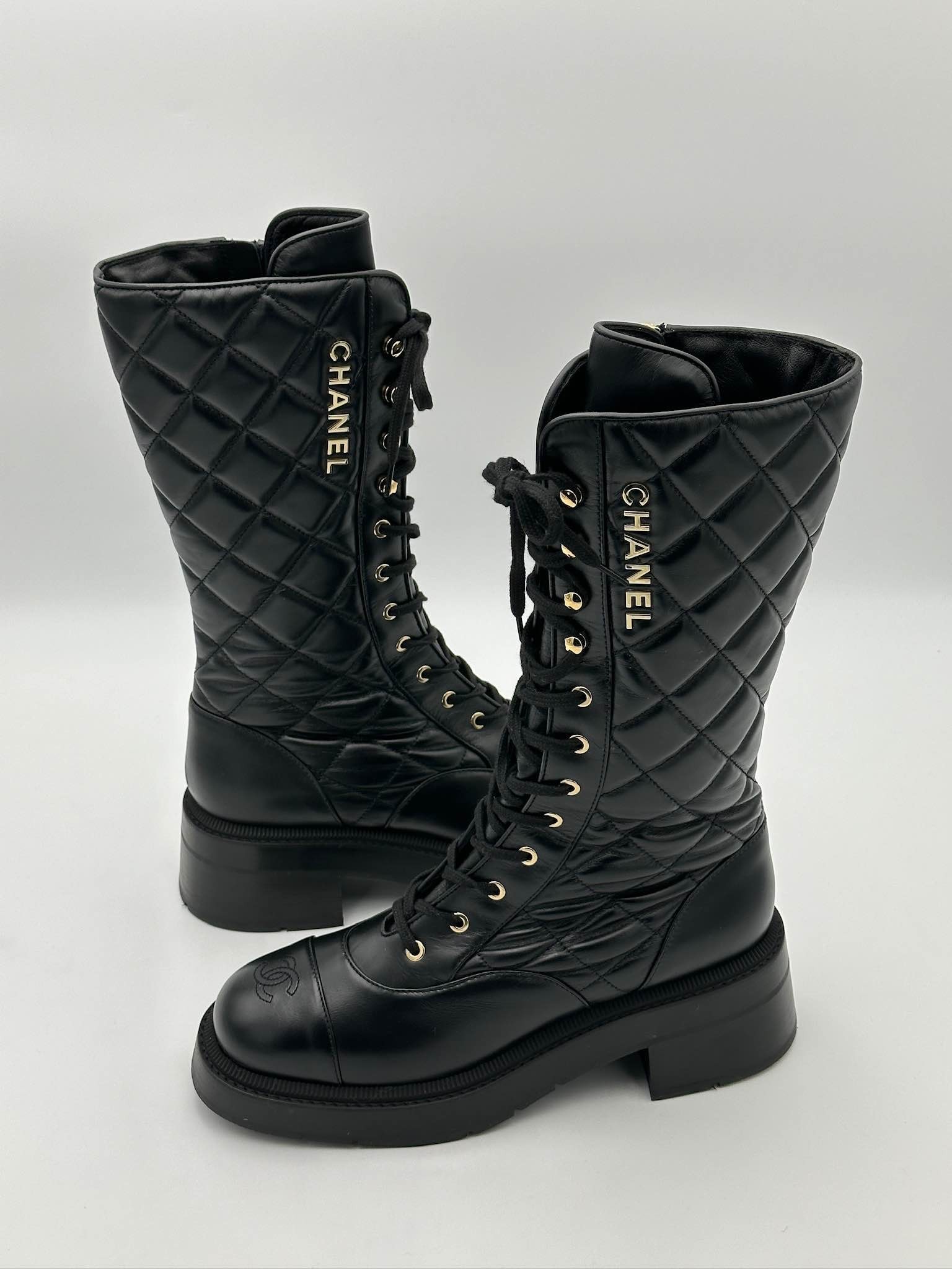 Chanel Biker Boots
