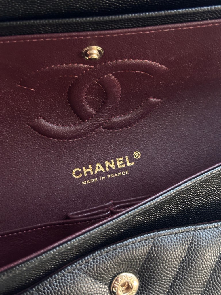 Chanel Classic Medium Double Flap Chevron torebka