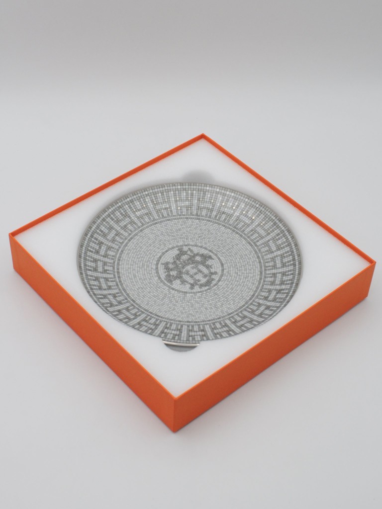 Hermes zestaw 2 talerzy deserowych Mosaique Au 24 Platinium