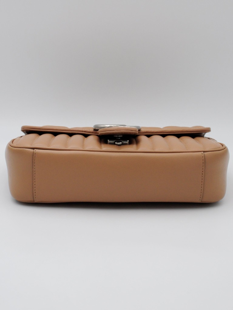 Gucci GG Marmont Chevron Leather Flap bag