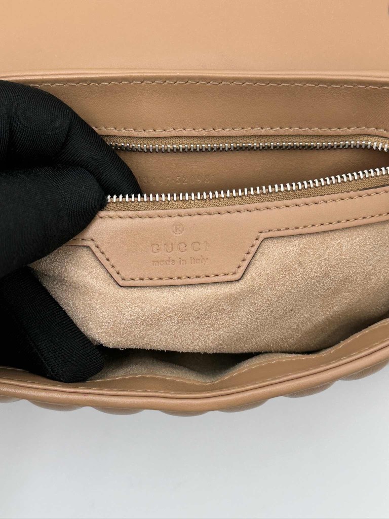 Gucci GG Marmont Chevron Leather Flap bag