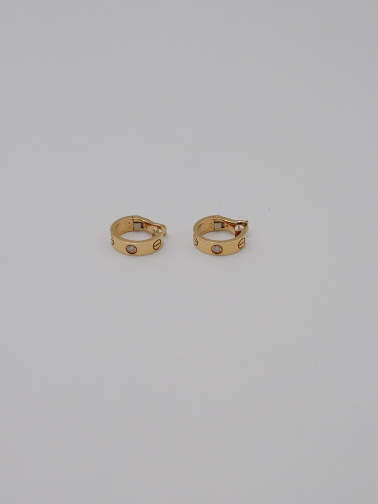 Cartier kolczyki Love
