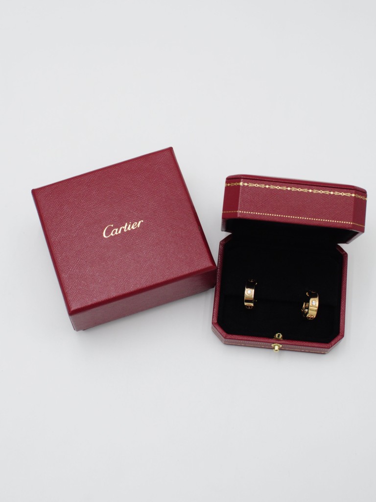 Cartier kolczyki Love