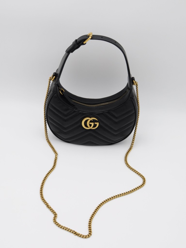 Gucci GG Marmont Small half-moon torebka