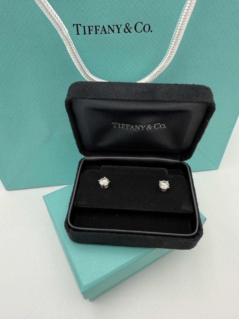 Tiffany & Co. earrings with diamonds