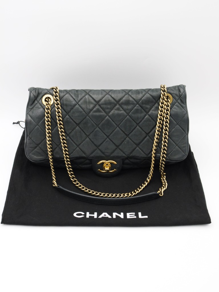 Chanel Shiva Flap Bag Quilted Iridescent Calfskin