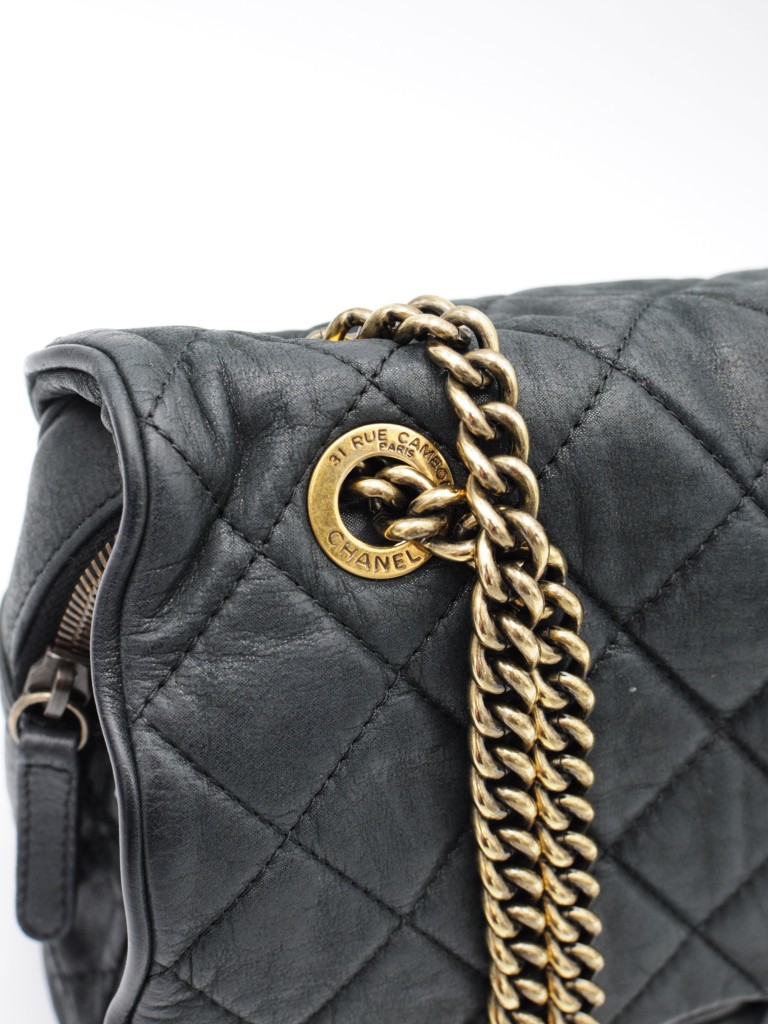 Chanel Shiva Flap Bag Quilted Iridescent Calfskin