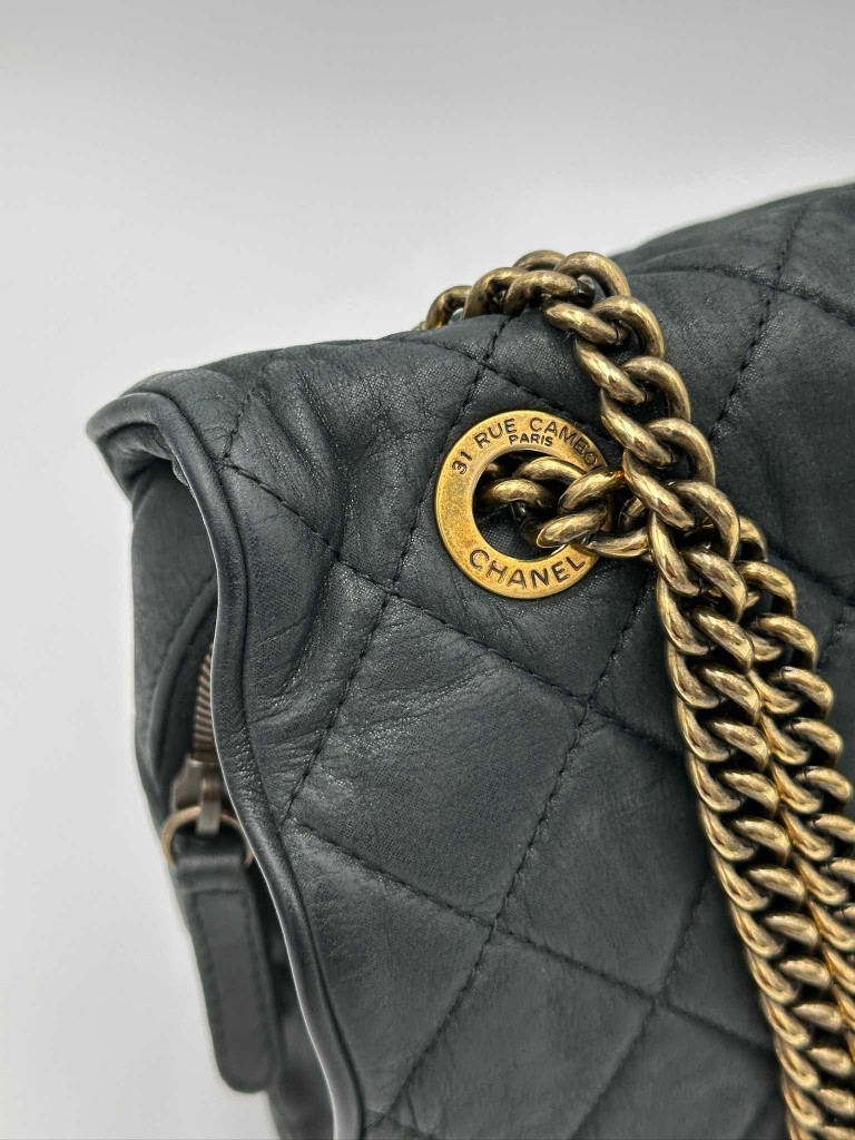 Chanel Shiva Flap Bag Quilted Iridescent Calfskin