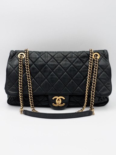 Chanel Shiva Flap Bag Quilted Iridescent Calfskin