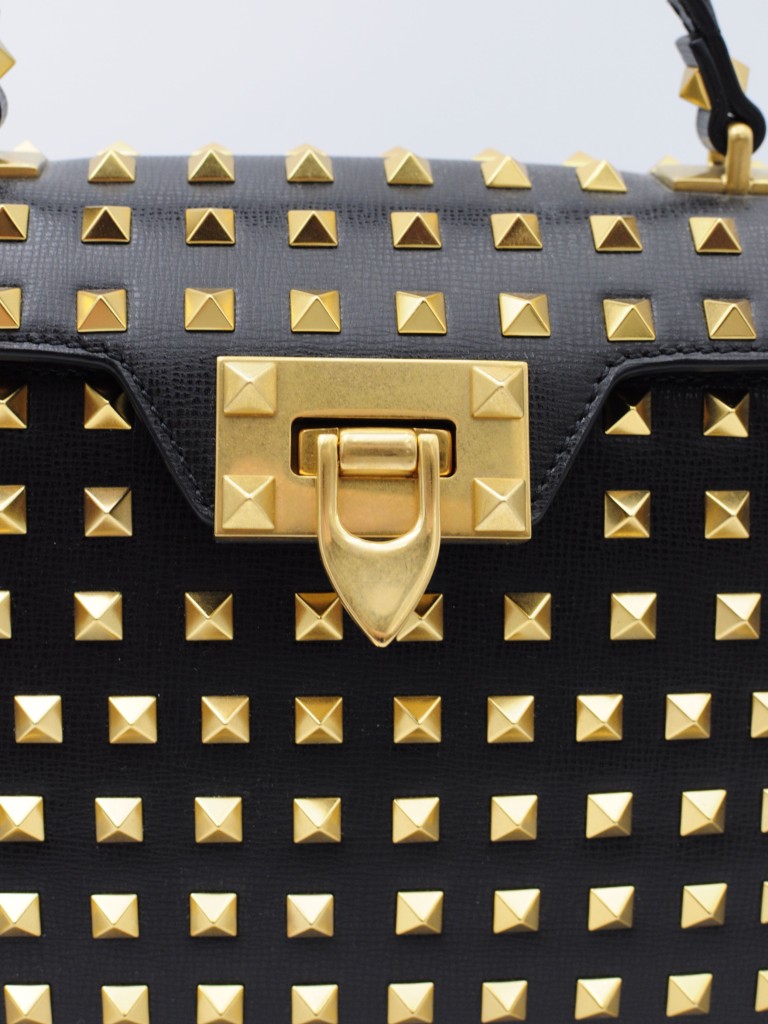 Valentino Rockstud Alcove Top Handle Bag