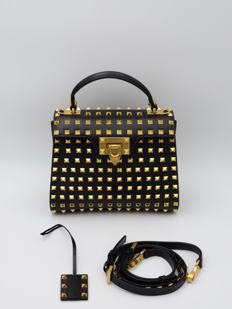 Valentino Rockstud Alcove Top Handle Bag
