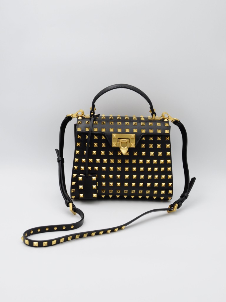 Valentino Rockstud Alcove Top Handle Bag