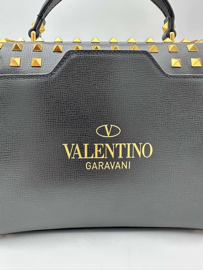 Valentino Rockstud Alcove Top Handle Bag