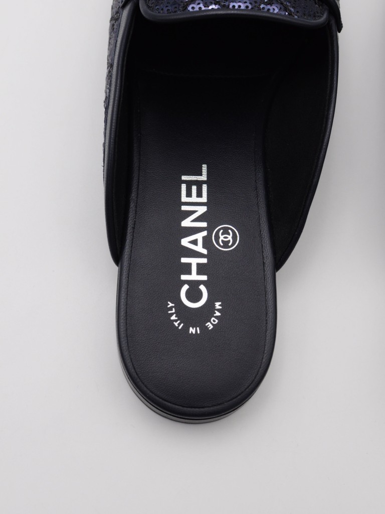 Chanel CC Logo Mules