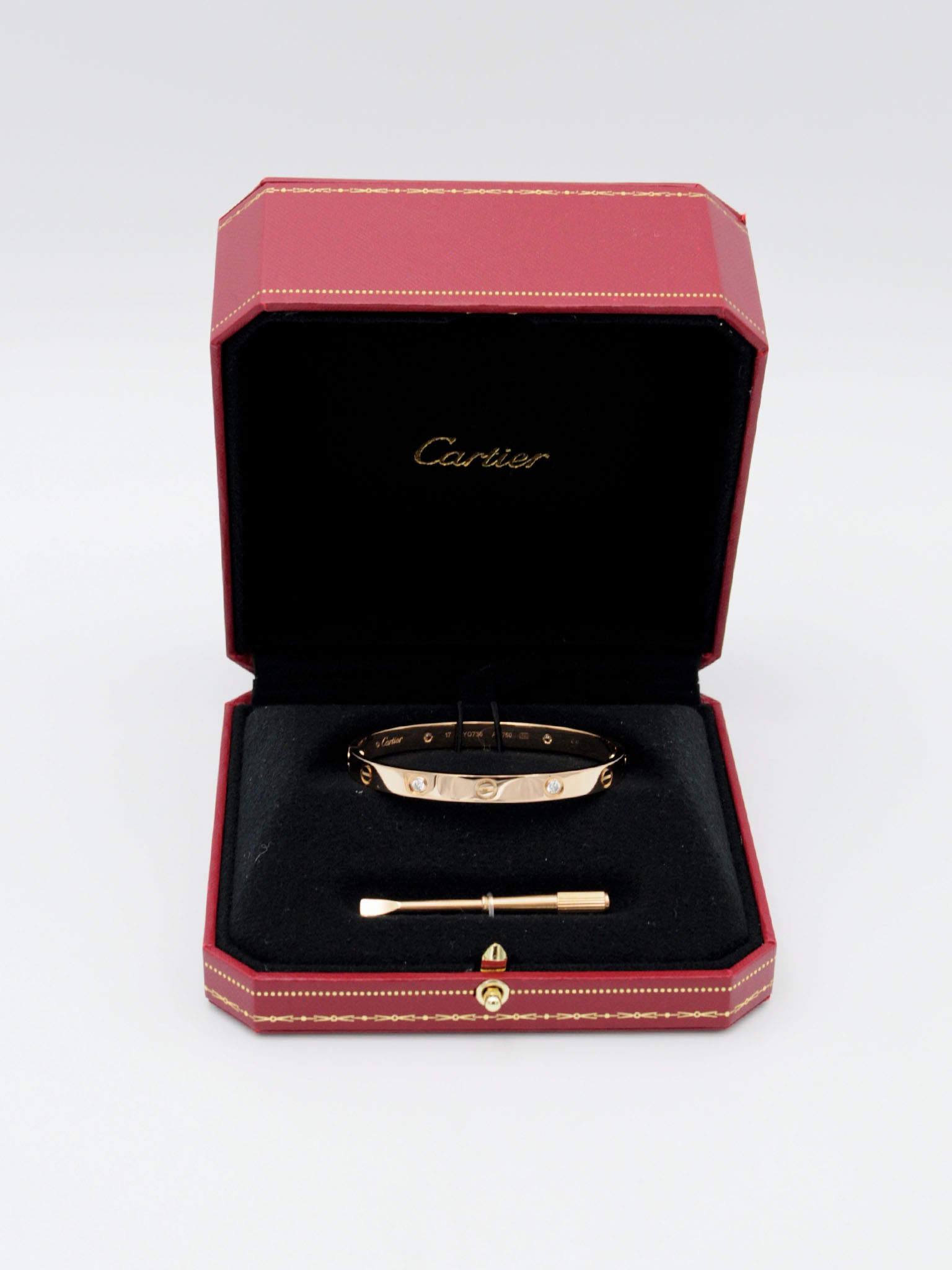 Cartier Love bracelet, Classic model, 4 Diamonds