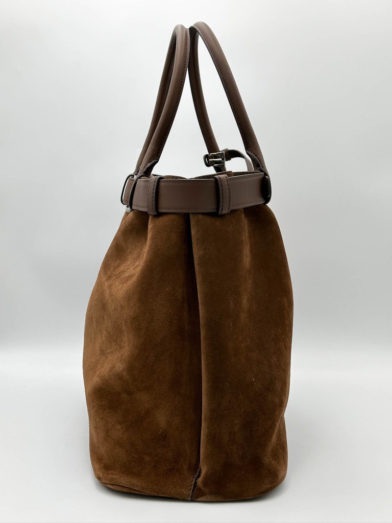 Prada Buckle Large Suede bag