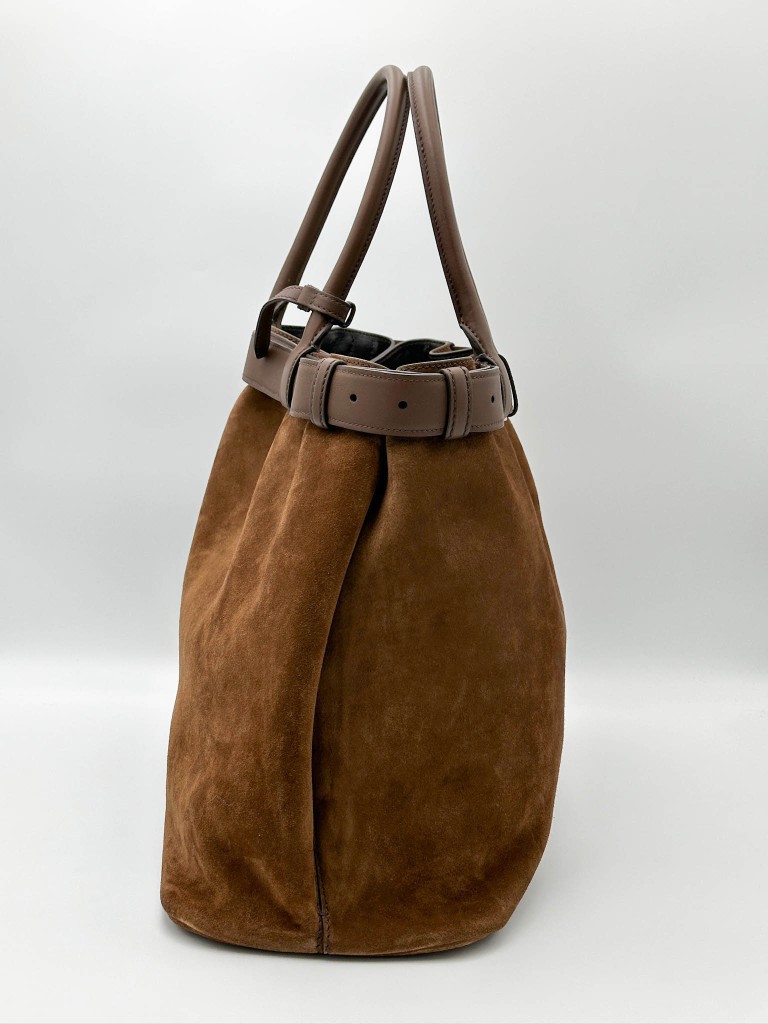 Prada Suede Buckle Large torebka
