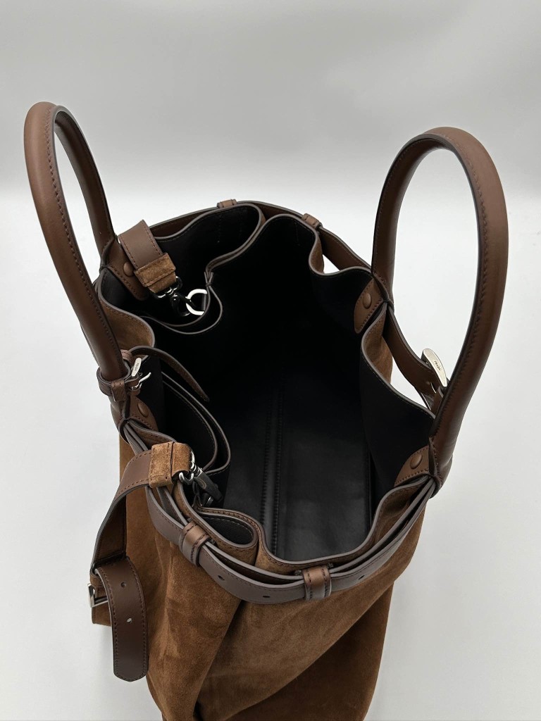 Prada Buckle Large Suede bag