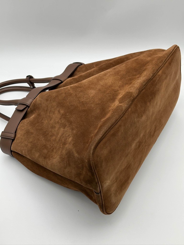 Prada Buckle Large Suede bag