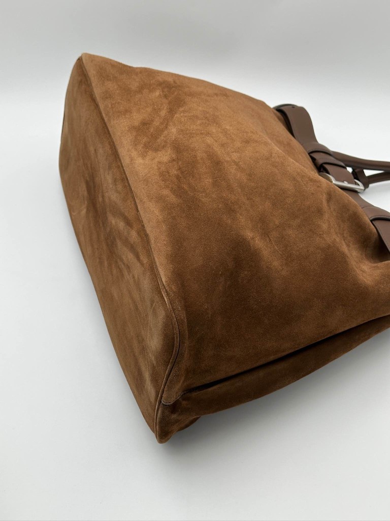 Prada Suede Buckle Large torebka