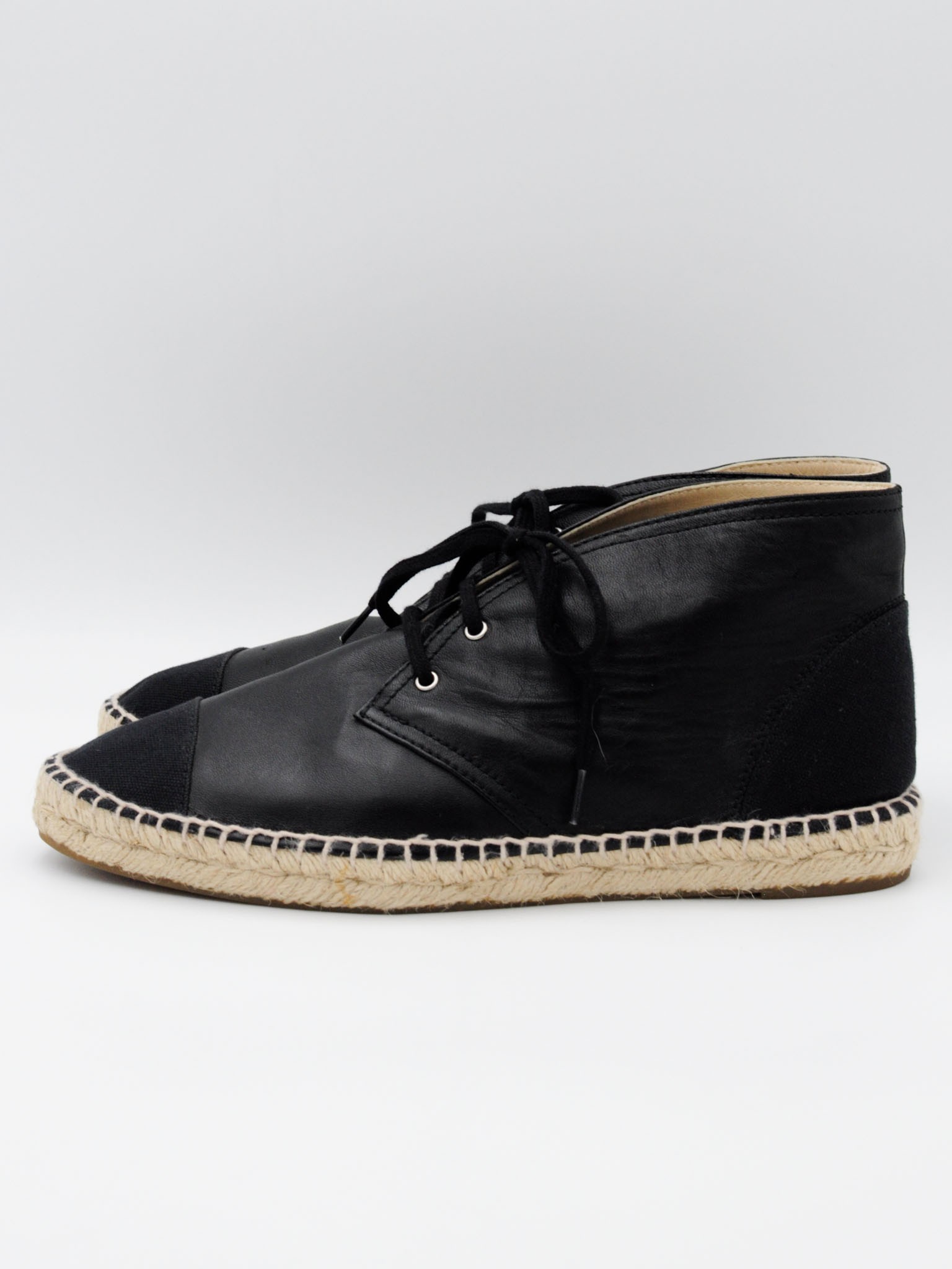 Chanel Espadrilles High Top Sneakers
