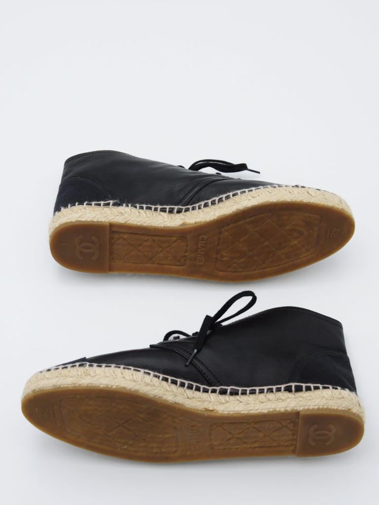 Chanel Espadrilles High Top Sneakers